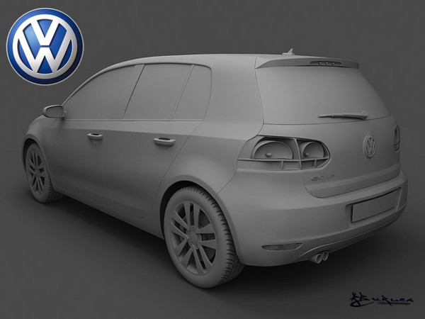 3ds max golf vi 5door 2009 - GolfVI-5Doors 2009 by rburlea